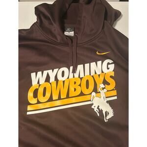 Nike Therma Fit Hoodie - Wyoming Cowboys - Dark Brown - Men’s Size M